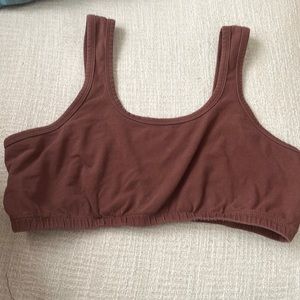 Arq 2x rust red “full coverage” bralette